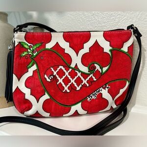 Brighton Love Dove Christmas Holiday Crossbody Bag